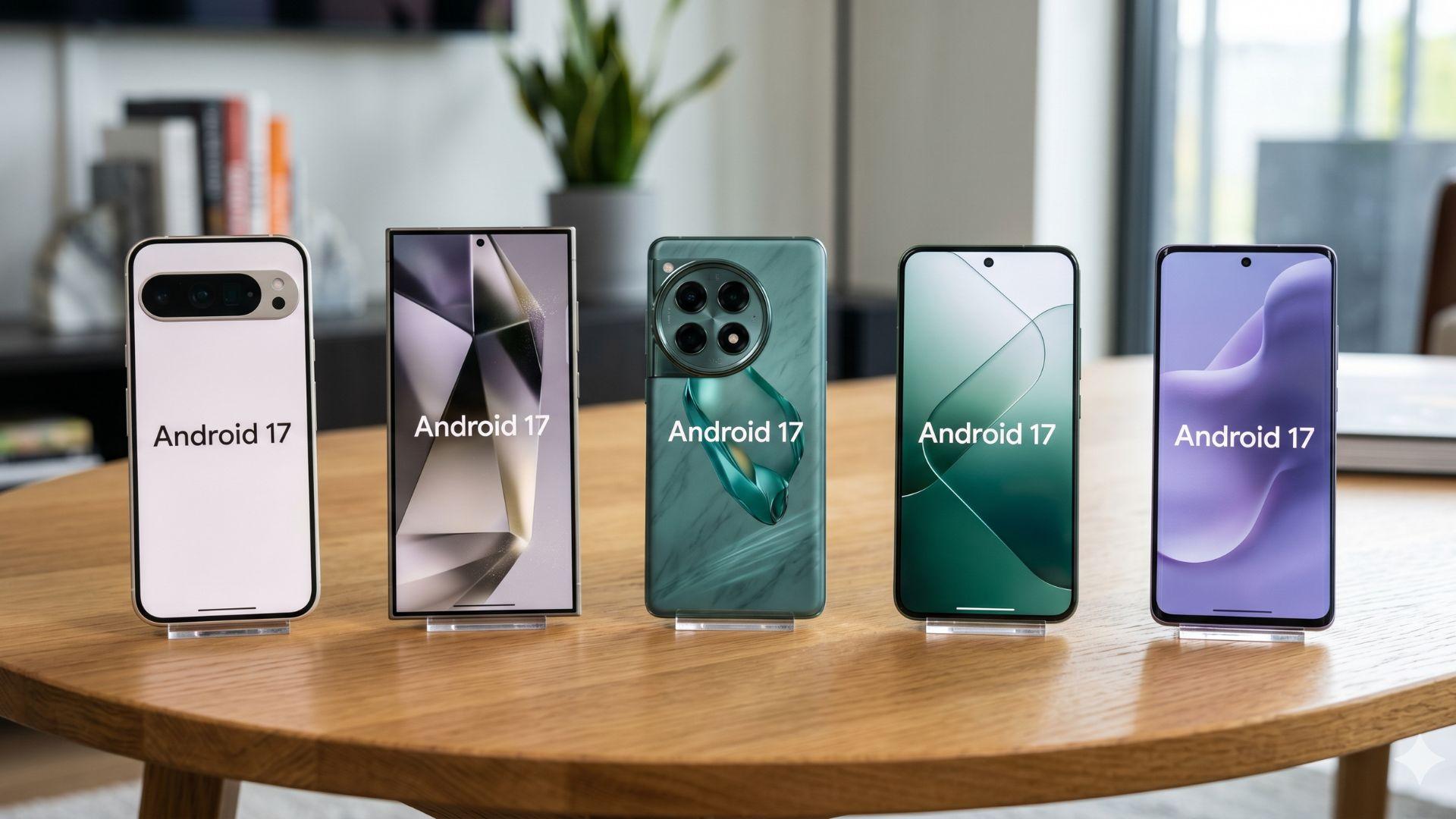 Here are the phones getting the Android 17 update