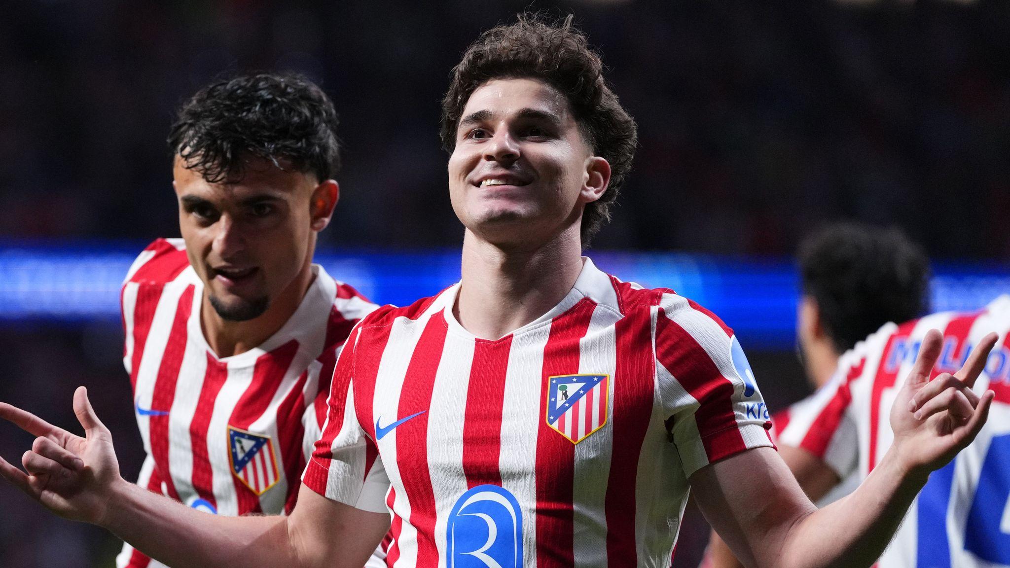 UCL: Alvarez penalty earns Atletico 1-1 draw with Arsenal in Madrid