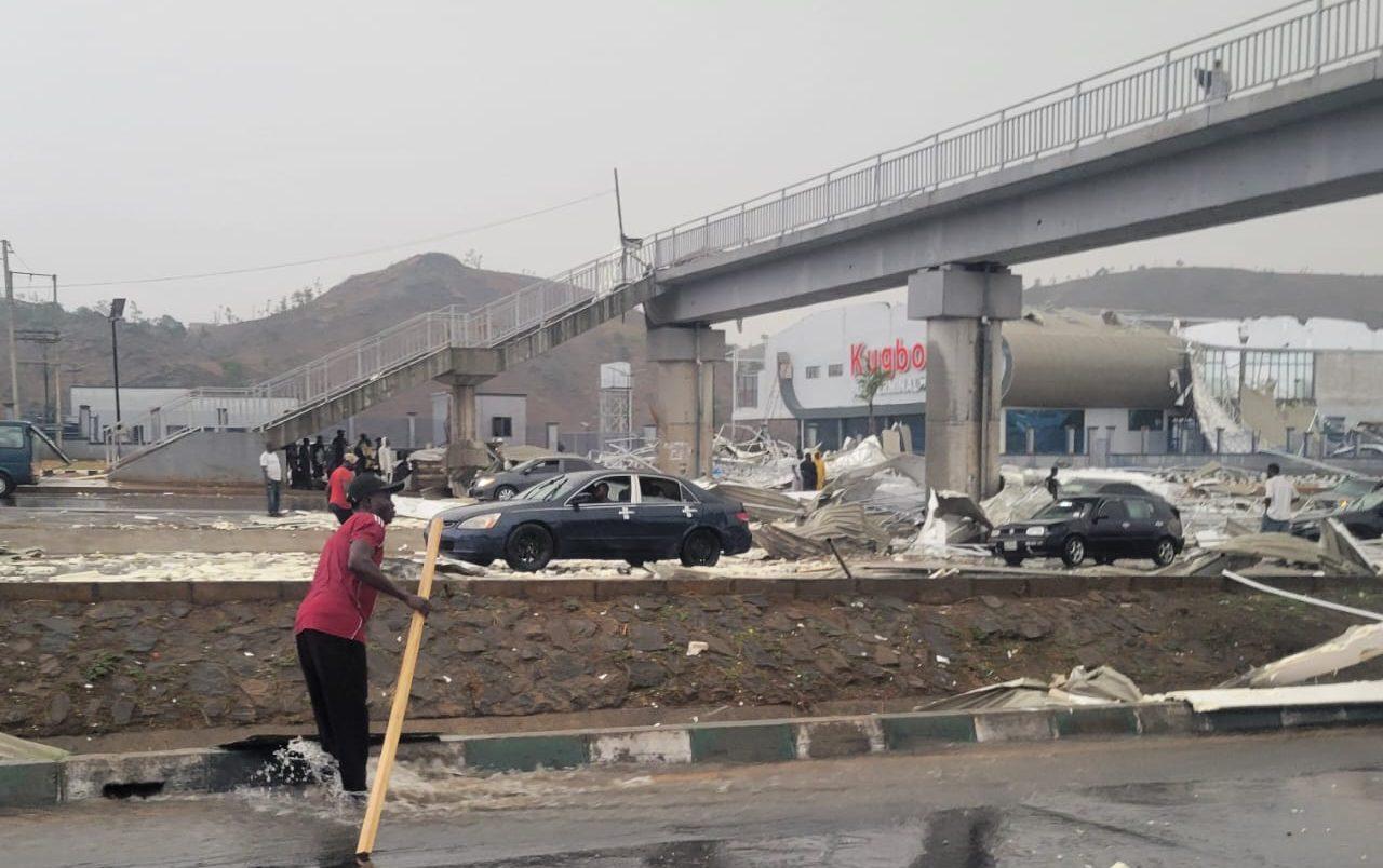 Nine months after commissioning, rain wrecks Wike’s billion-naira bus terminal