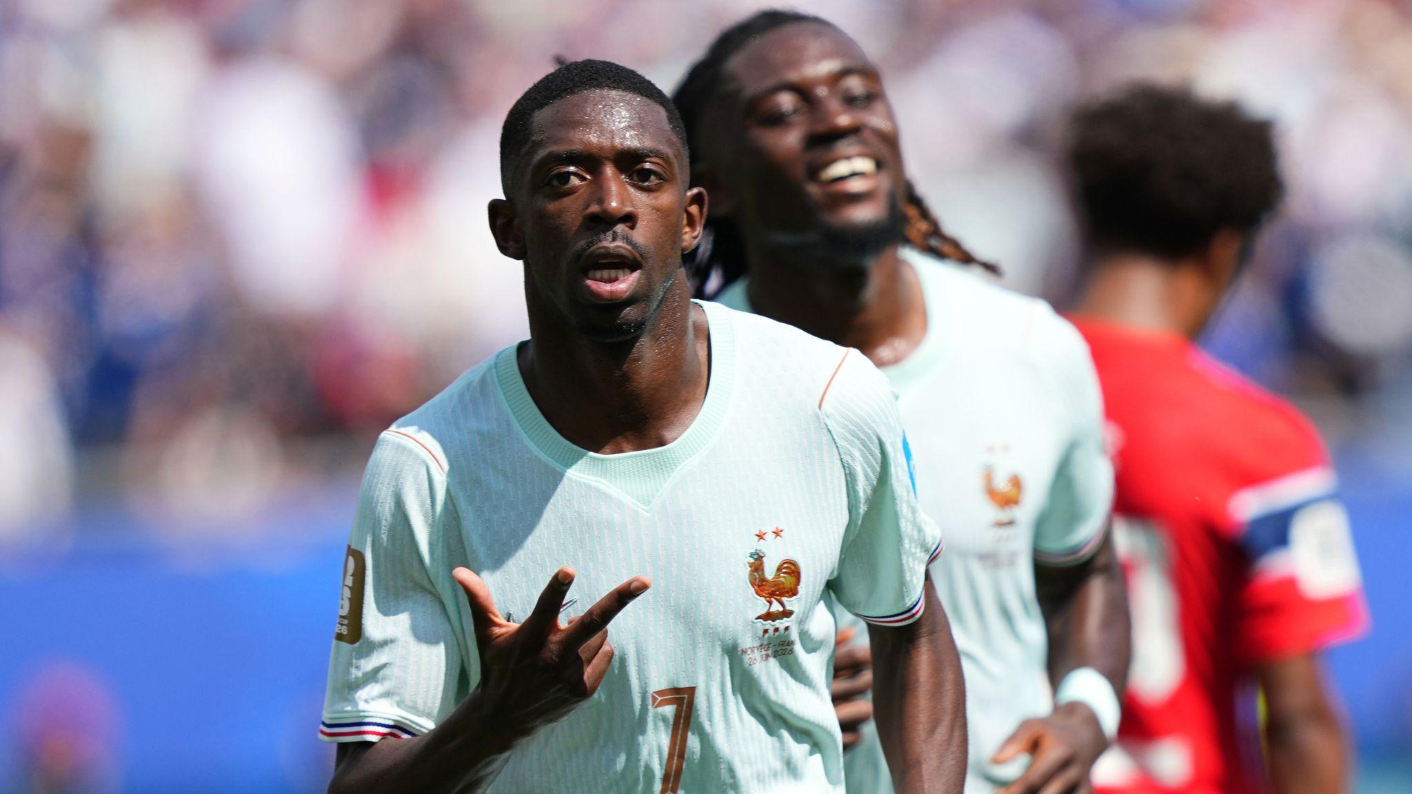 Dembele hat-trick seals France perfect World Cup campaign