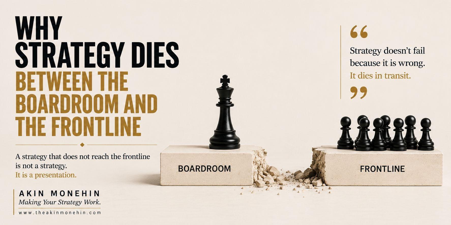 Why strategy dies between the boardroom and the frontline