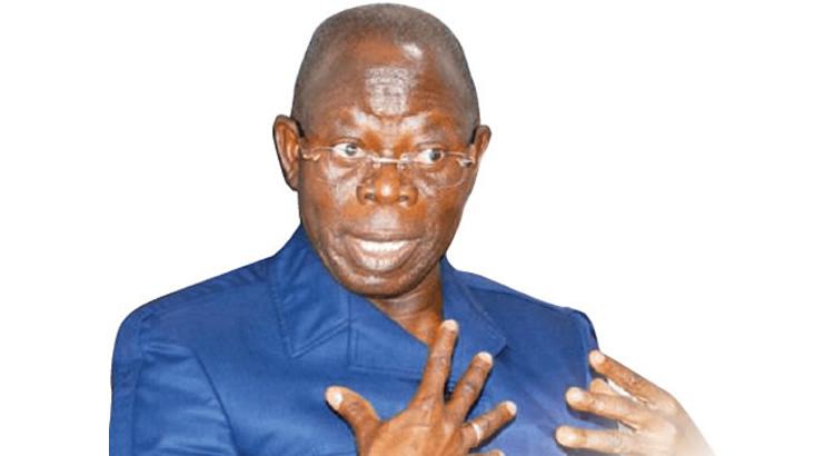 Oshiomhole avoids Senate President talks, says focus is re-election.