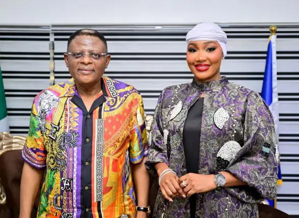 BBNaija star, Sultana meets Governor Otu, offers to champion Cross River tourism