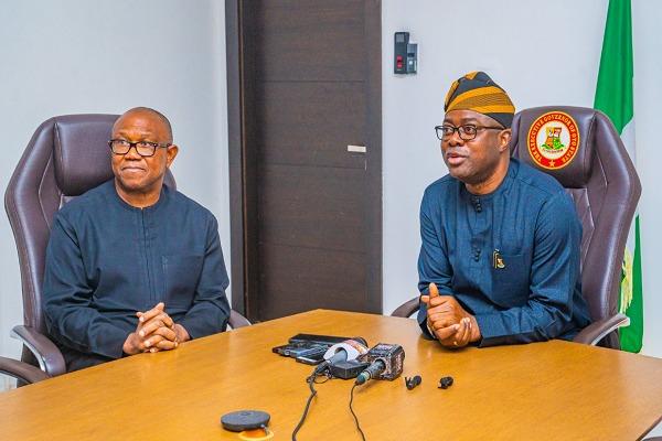 Peter Obi, Makinde Hold Closed-Door Talks On 2027 Elections
