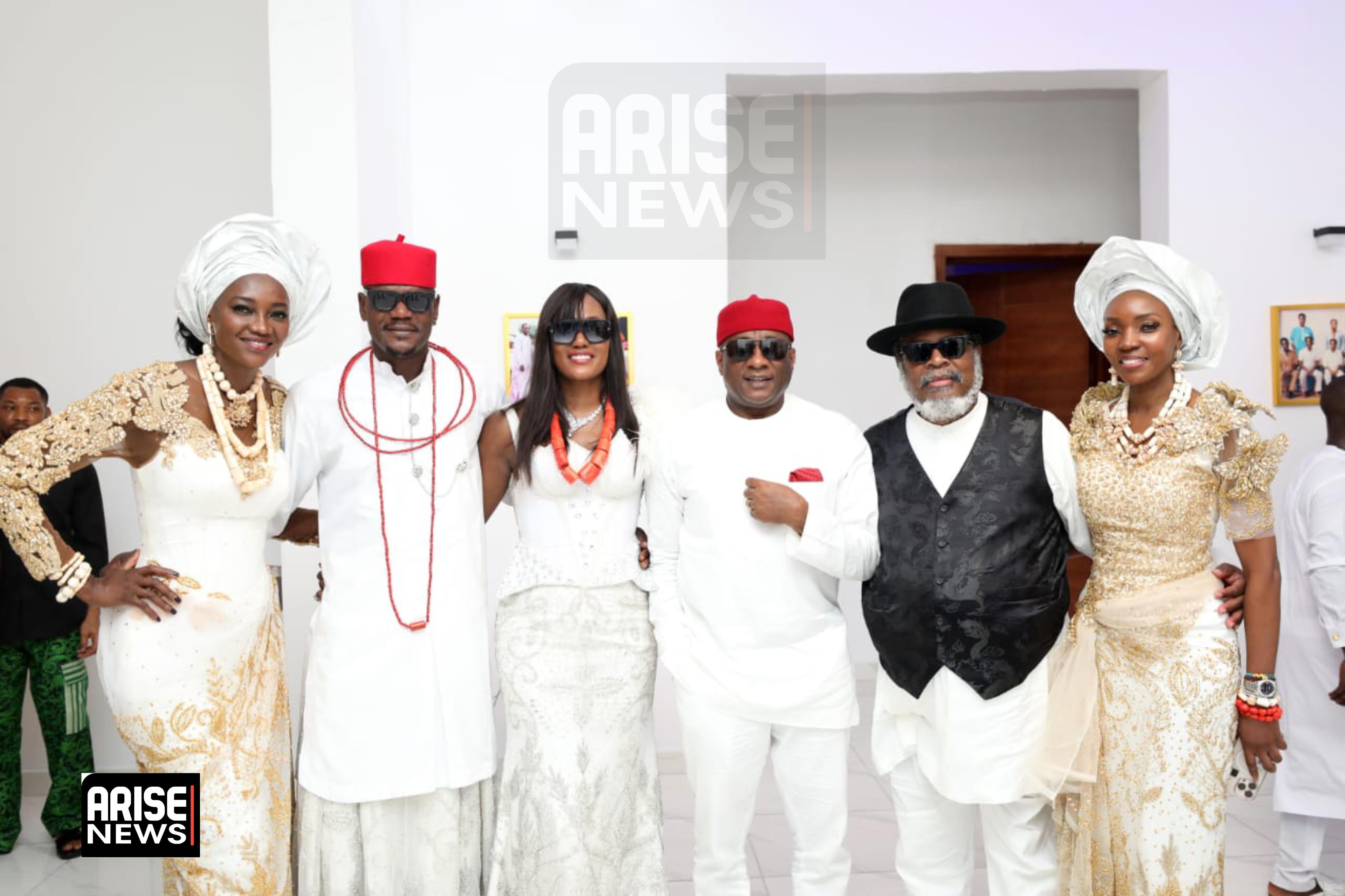 PHOTO STORY: Ojy Okpe’s Dad, Chief Matthew Egwuenu’s Funeral Rites In Delta State