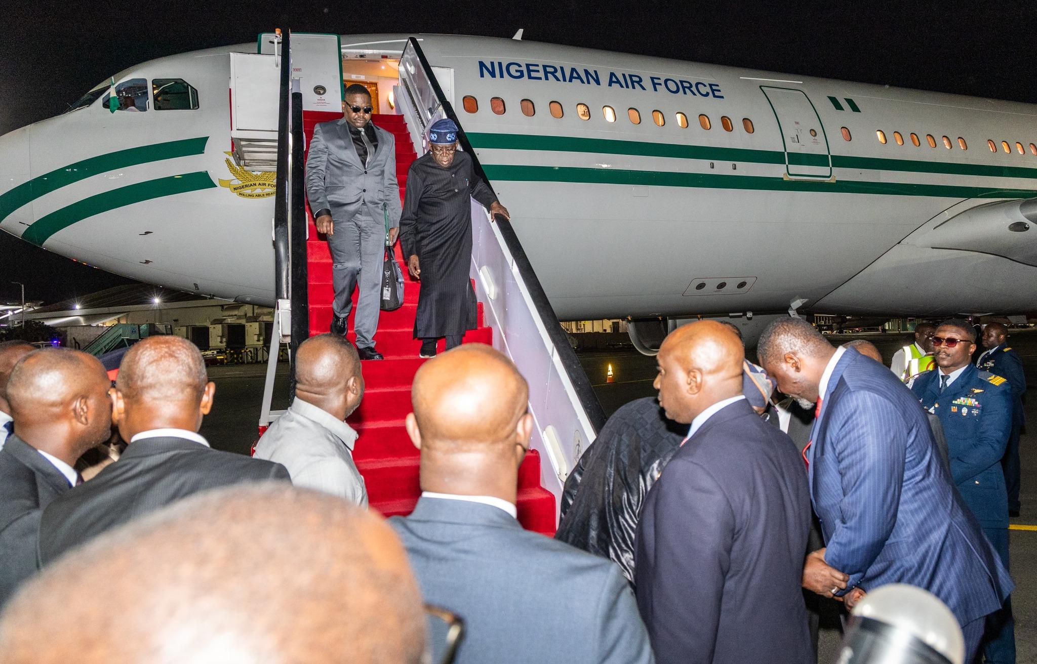 Tinubu Arrives Nairobi For Africa Forward Summit