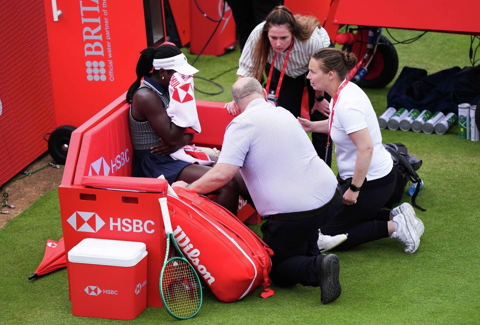 Serena Williams Exits Queen’s Doubles After Victoria Mboko Injury Blow