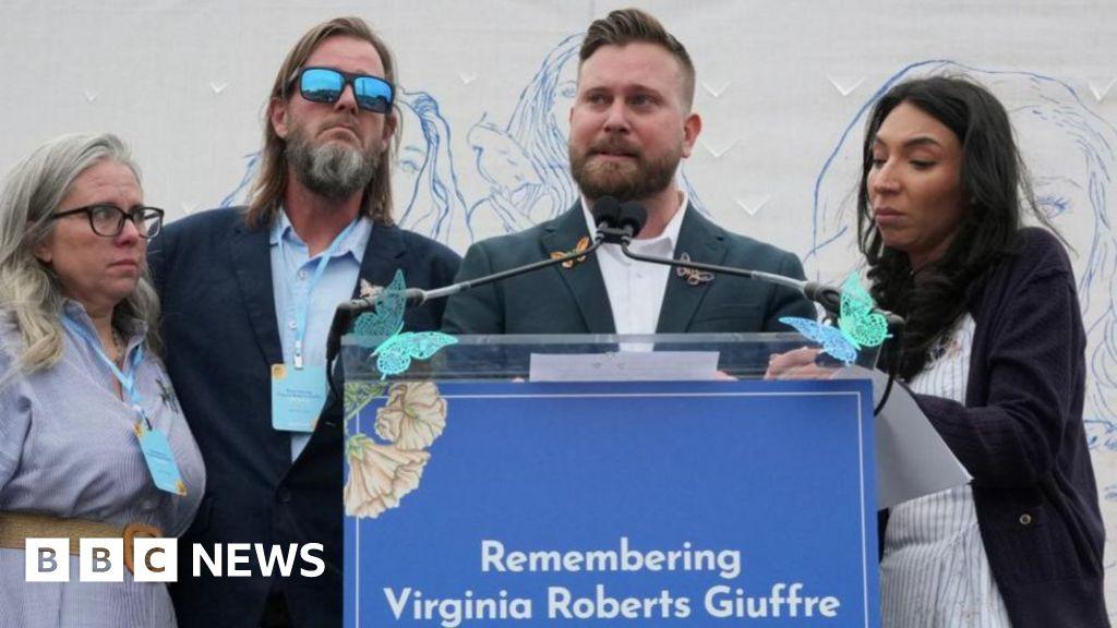 Giuffre family hold anniversary vigil ahead of King's US visit