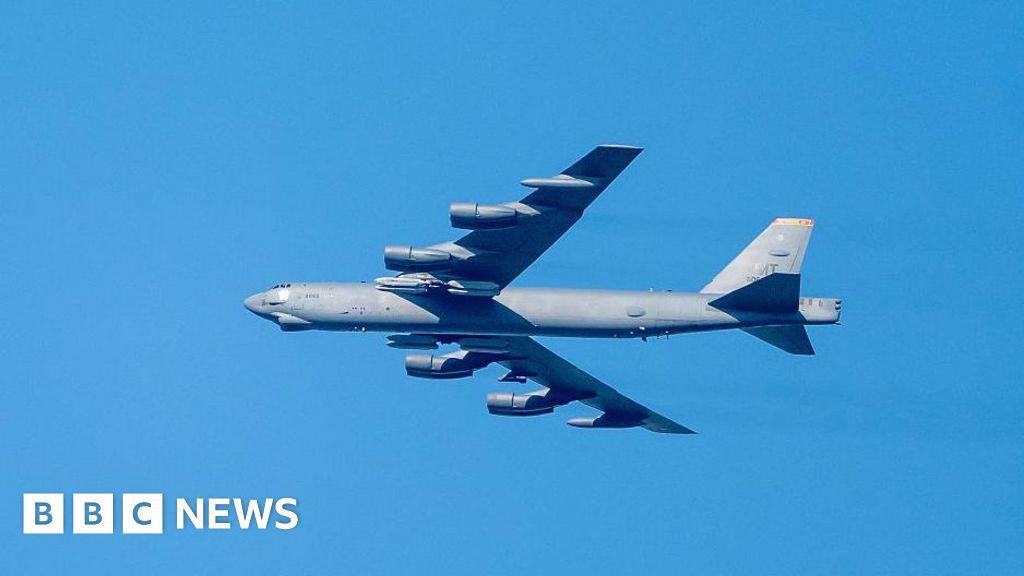 US Air Force B-52 bomber plane crashes after take off in California