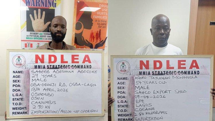 NDLEA intercepts UK-bound cocaine hidden in food flasks at Lagos airport