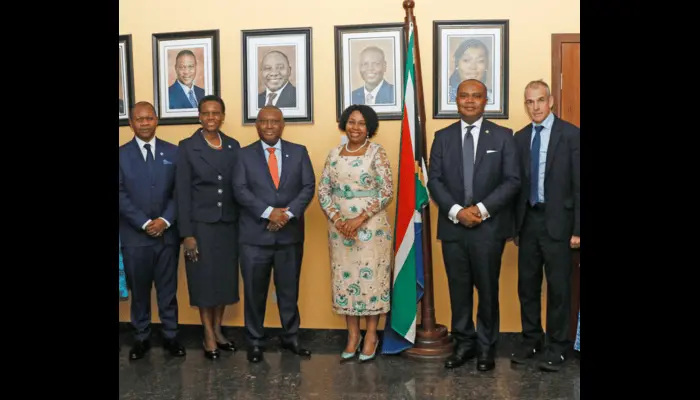Sim Tshabalala leads Standard Bank delegation on courtesy visit to South African High Commissioner to Nigeria