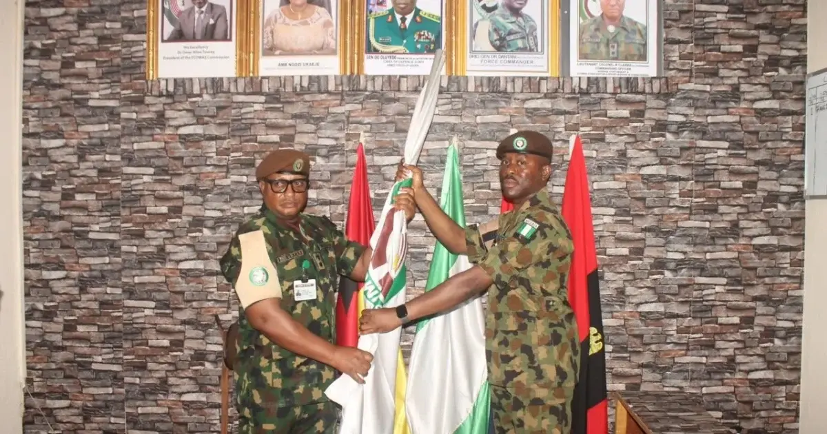 New commander takes over Nigerian Army contingent in Guinea-Bissau