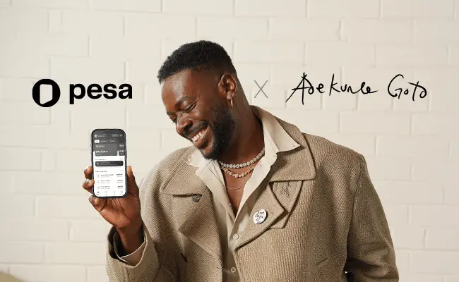 Pesa Unveils Multicurrency Infrastructure and "Gold Standard" Growth Campaign with Adekunle Gold