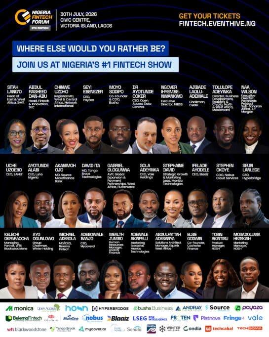 Nigeria Fintech Forum Returns for 5th Edition next Thursday, See Who’s Coming