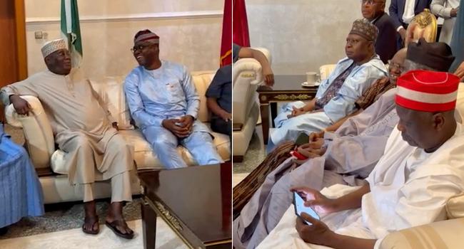 VIDEO: Makinde, Atiku, Obi, Turaki, Others In Crucial Meeting At David Mark’s Residence
