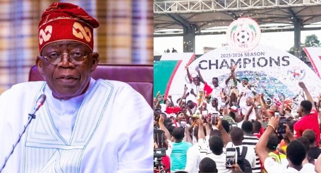 Tinubu Hails Rangers International On Historic Ninth NPFL Title