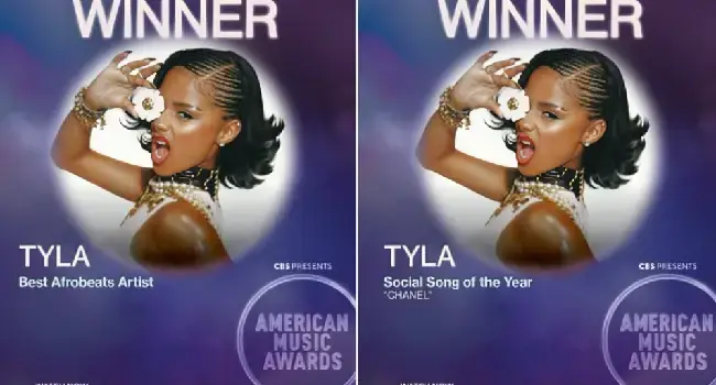 AMAs 2026: Tyla Beats Burna Boy, Wizkid, Rema, Wins Two Awards [FULL LIST]