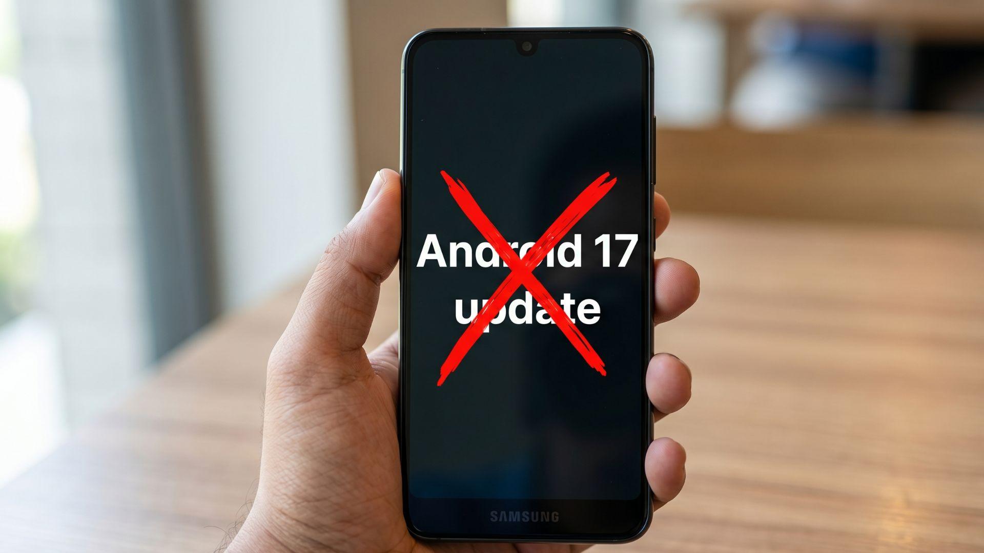 Samsung phones that won’t get the Android 17 update