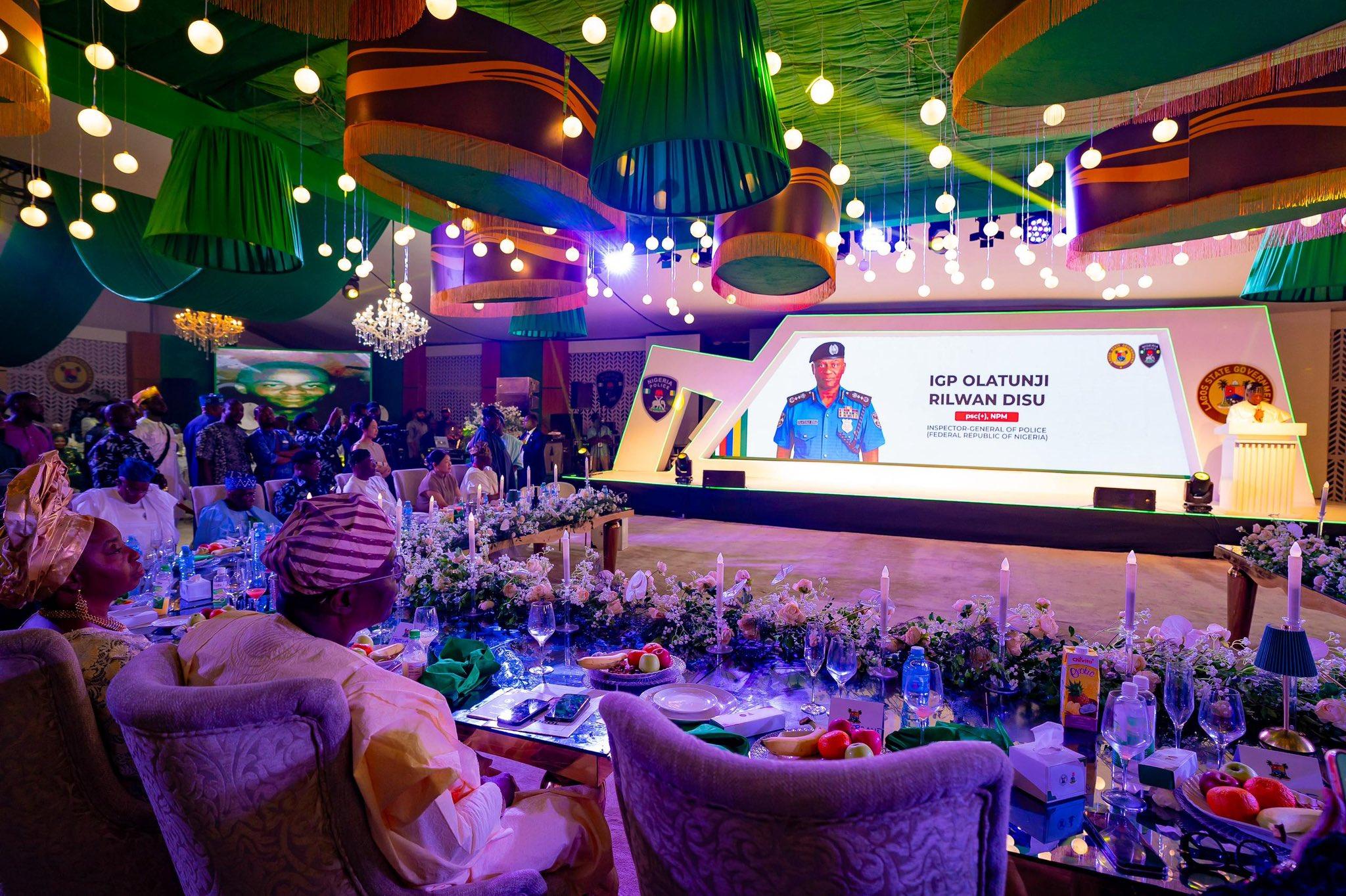 PHOTOS: Sanwo-Olu hosts banquet for IG Disu, calls him Lagos son