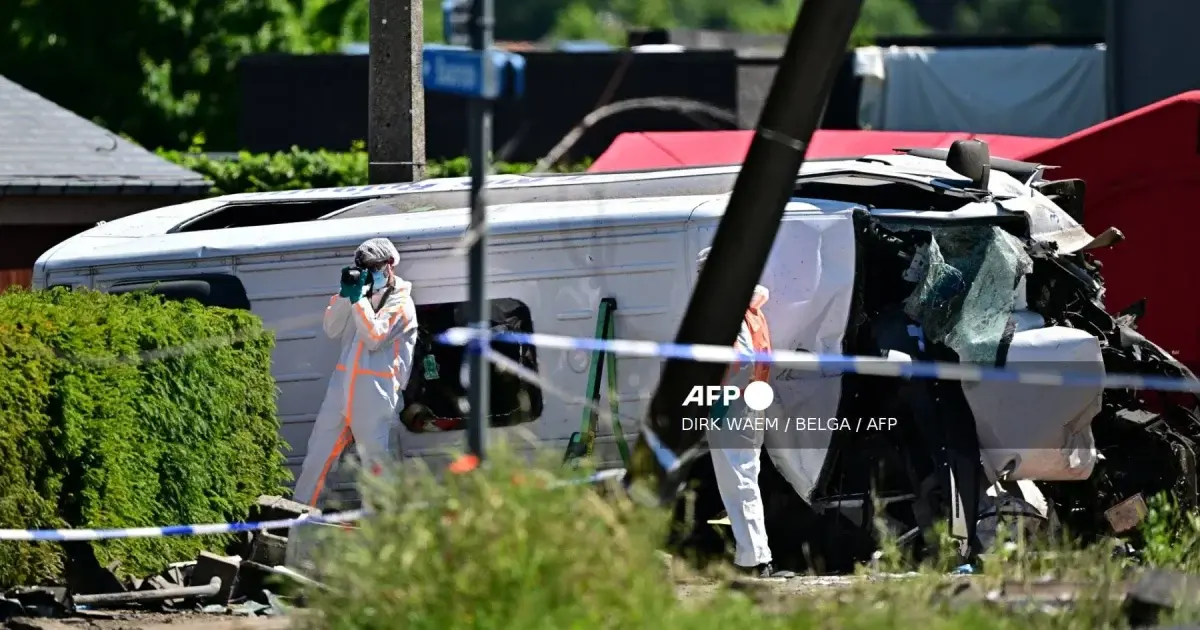 Several dead after train hits school bus in Belgium