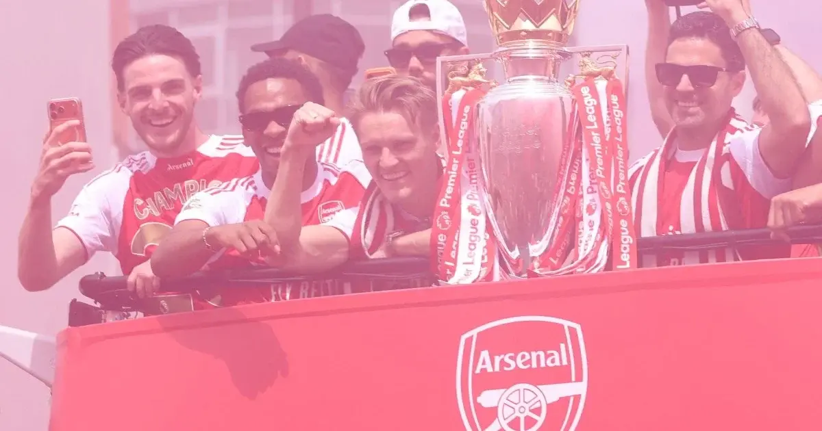 PHOTOS: Arsenal set aside UCL loss to PSG with bus parade celebrating EPL title