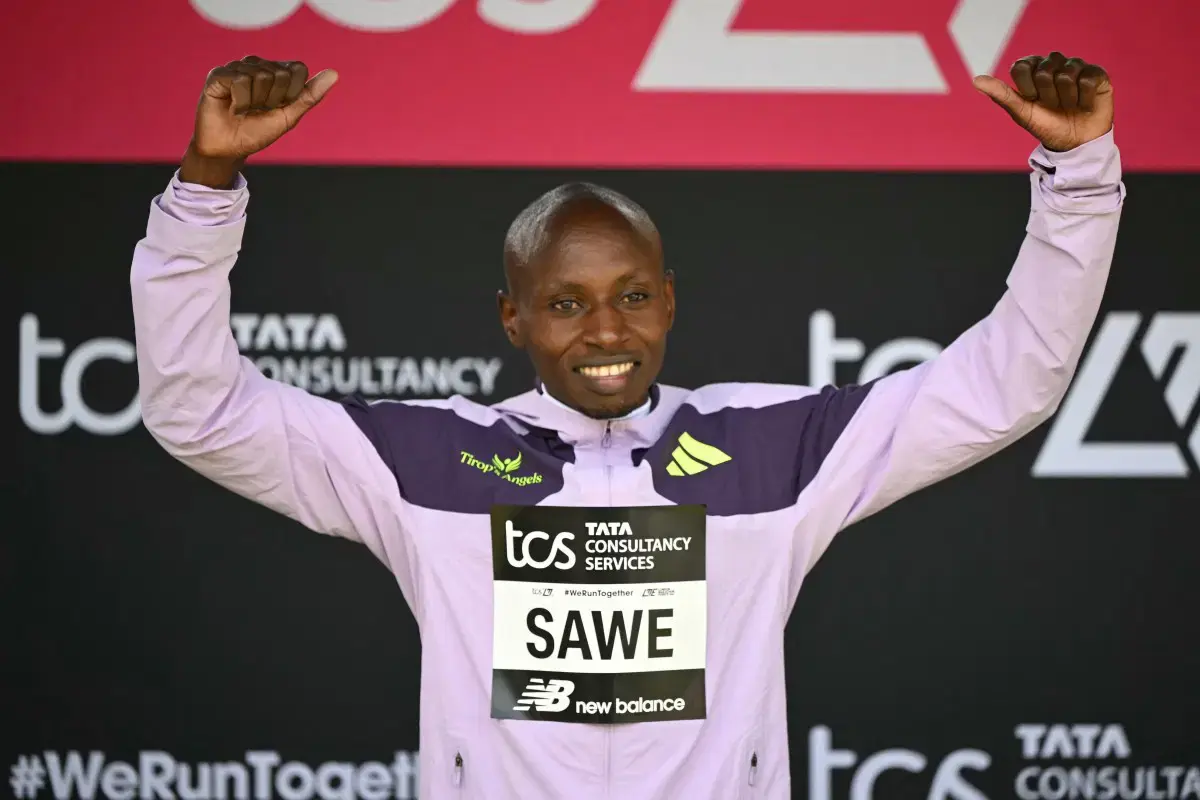 Kenya's Sabastian Sawe becomes first person to run marathon under two hours