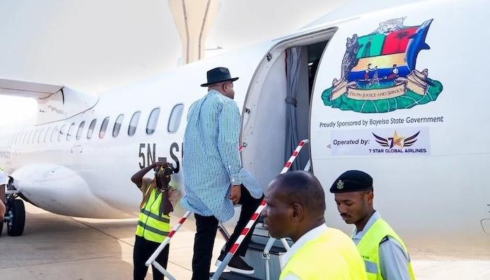 Bayelsa Enters Commercial Aviation As Diri Boards Pioneer Airlines’ Inaugural Flight As First Passenger