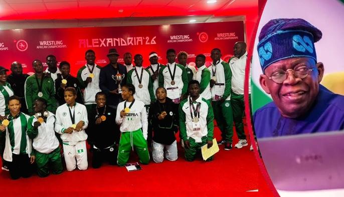 Tinubu Hails Team Nigeria’s Record 15th Women’s Title At African Wrestling Championships