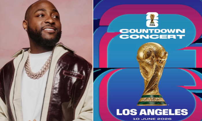 FIFA Confirms Davido For Los Angeles Countdown Concert Ahead Of 2026 World Cup