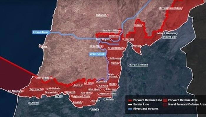 Israel Unveils Expanded Southern Lebanon Control Map As Talks Continue With Washington