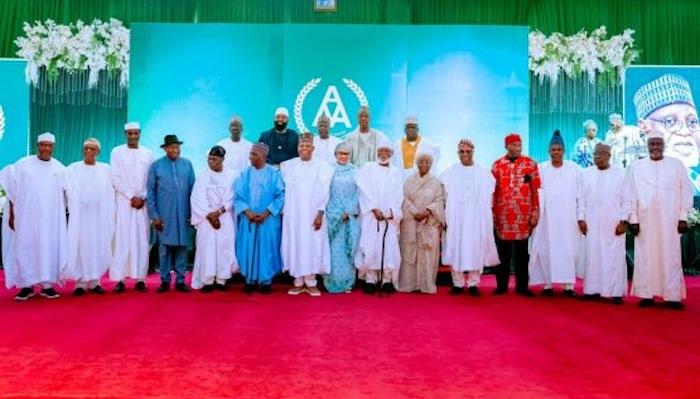 Tinubu, Jonathan, Obasanjo Hail Abdulsalami Abubakar At Abuja Book Launch