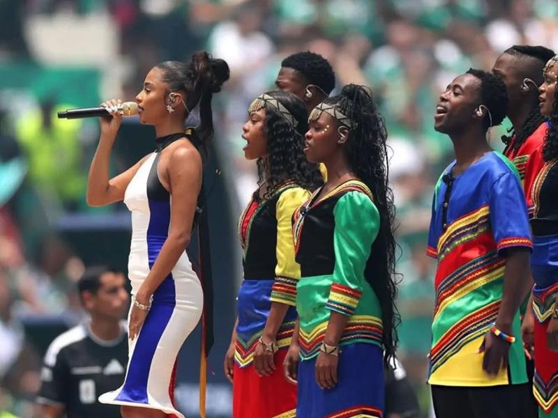 Tyla Performs South African National Anthem At FIFA World Cup Opening Ceremony