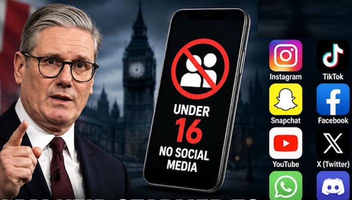 UK To Ban Social Media Access For Under-16s