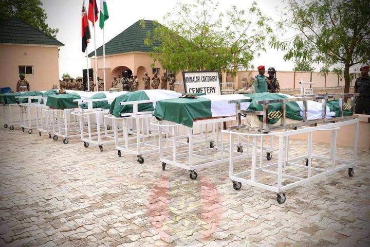 Tears, tributes as Nigeria buries Brigadier General Braimah, other fallen soldiers