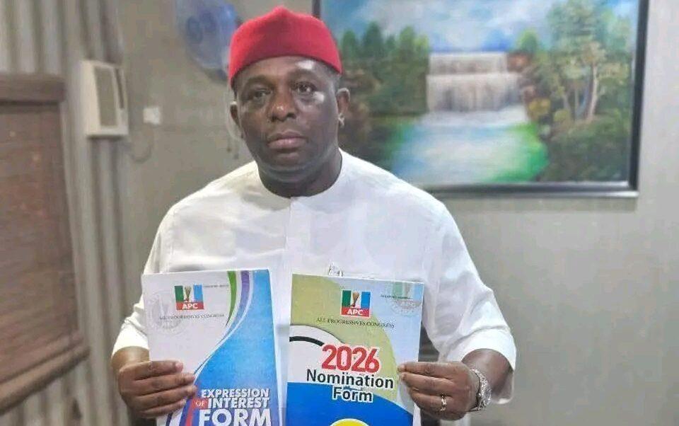 Abia 2027: Orji Kalu’s brother picks APC governorship forms