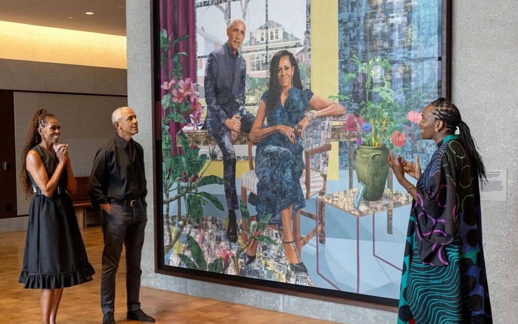 Nigeria’s Njideka Akunyili-Crosby paints Obama, Michelle portrait for Presidential Centre
