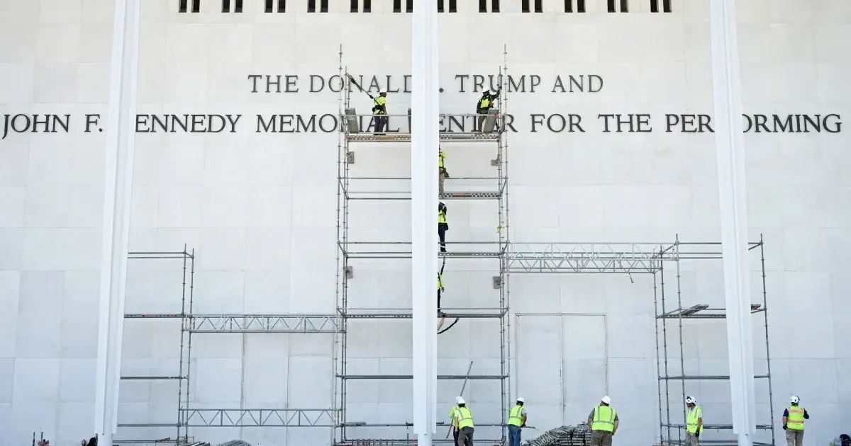 Trump’s name removed from Washington arts centre