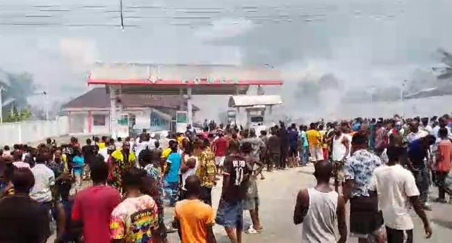 Residents Injured As Gas Station Explodes In Calabar