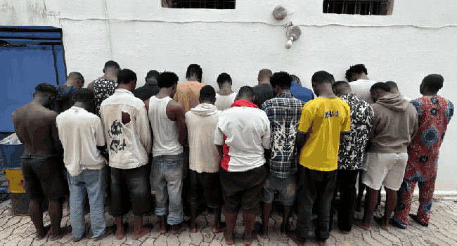 Police Arrest 23 Suspected Cultists, Recover Firearms In Lagos